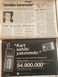 SABAH GAZETESİ DOĞUM GÜNÜ HEDİYESİ - 7 ŞUBAT 1999 -TAM TAKIM 40 SAYFADIR -Rauf Tamer - Saddam - Clinton - Orhan Pamuk - Nermin - Cüneyt Tanman - Mehmet Cansun - Hasan - Tugay - Ertuğrul - Toshack - Oğuz Altıparmak - Hüsnü Gürel - Erman Toroğlu - Yılmaz - Arzu Bayrak - Rüstem Batum - Zeynep - Kemal - İzzet - İkram - Norberto Barba - Jim Metzler - Marty Nadler - Michael J. Fox - Christina Ricci - Dennis Quaid - Ellen Barkin - Michael Richards - Kemal Sunal - Metin Akpınar - Müjde Ar - Halit Akçatepe - Tarık Akan - Zeki Alasya - Ayşen Gruda - Münir Özkul - Ankara’da ölüm oyunu - Aşkın zaferi İşte o adam - Uzun ince bir güzel torun - Yıldızlar kervanına bir kaptan daha - Aslan gibi bütçe - Ligde 7 zorlu randevu - Cankurtaran Ertuğrul - Sen bir olaysın Fener - Yılmaz noktayı koydu - Efes ikinci devre coştu - Ateş bacayı sardı - Affet Bizi Hocam - Gençler uyuşturucu pençesinde - Mükremin’le yeniden - Politikann Nabzı - Günün Filmleri - Apollo 11 - Telekritik Aşk güzel şeydir-Rauf Tamer - Sad