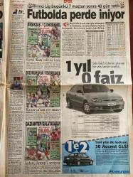 SABAH GAZETESİ DOĞUM GÜNÜ HEDİYESİ - 20 ARALIK 1998 - TAM TAKIM 42 SAYFADIR -Bill Clinton - Hillary Clinton - Rauf Tamer - Ecevit - Erman Toroğlu - İskender Günen - Milne - Murat - Ayhan - Fatih Terim - Toschack - Murat Seferberlioğlu - Altan Tanrıkulu - Lena Olin - Gabriel Byrne - Claire Danes - Ömer Vargı - Cem Yılmaz - Mazhar Alanson - Tuncel Kurtiz - Ceyda Düvenci - Mustafa Uzunyılmaz - Selim Naşit Özcan - Jamie Lee Curtis - Salih Memecan - Orası Amerika - Trende dehşet - Ve Ecevit iade ediyor - Futbolda perde iniyor - Trabzon’a piyango - 1998’e üç puanla veda ettiler - Fener’de deprem paniği - Cim-Bom’a çifte uyarı - Kartal’da Ayhan’a 15 milyar ceza var - Bu nasıl aşk - Herşey çok güzel olacak - Korku Bayramı - Carmina Burana - Popcorn - Gösteri Cem Yılmaz - Aşk Memuru -Nükhet - Emel Sayın - Sibel Can - Bayram Ali - Arzu - Özdemir - Ahmet Fidan - Güngör Mengi - Başarının sırrı - Ankaralılar’ı büyüledi - Şiir kaseti hazırlanıyor - Yılbaşı heyecanı başladı - Arzu ekranı sevdi -