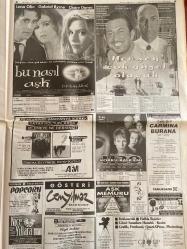 SABAH GAZETESİ DOĞUM GÜNÜ HEDİYESİ - 20 ARALIK 1998 - TAM TAKIM 42 SAYFADIR -Bill Clinton - Hillary Clinton - Rauf Tamer - Ecevit - Erman Toroğlu - İskender Günen - Milne - Murat - Ayhan - Fatih Terim - Toschack - Murat Seferberlioğlu - Altan Tanrıkulu - Lena Olin - Gabriel Byrne - Claire Danes - Ömer Vargı - Cem Yılmaz - Mazhar Alanson - Tuncel Kurtiz - Ceyda Düvenci - Mustafa Uzunyılmaz - Selim Naşit Özcan - Jamie Lee Curtis - Salih Memecan - Orası Amerika - Trende dehşet - Ve Ecevit iade ediyor - Futbolda perde iniyor - Trabzon’a piyango - 1998’e üç puanla veda ettiler - Fener’de deprem paniği - Cim-Bom’a çifte uyarı - Kartal’da Ayhan’a 15 milyar ceza var - Bu nasıl aşk - Herşey çok güzel olacak - Korku Bayramı - Carmina Burana - Popcorn - Gösteri Cem Yılmaz - Aşk Memuru -Nükhet - Emel Sayın - Sibel Can - Bayram Ali - Arzu - Özdemir - Ahmet Fidan - Güngör Mengi - Başarının sırrı - Ankaralılar’ı büyüledi - Şiir kaseti hazırlanıyor - Yılbaşı heyecanı başladı - Arzu ekranı sevdi -