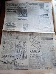 Cumhuriyet Gazetesi - 13 Aralık 1957 - Türkiye dün birleşmiş milletleri ikaz etti - meclise ait iç tüzük  tasarısı görüşülüyor - Fatin Rüştü Zorlu Paris'e gitti - Kıbrıs'ta Türk köylerinde müdafaa hazırlığı başladı - Van Özalp'te 33 vatandaşın kurşunlanması hadisesi tahkikatı - İstanbul şehir tiyatrosunda Altan Karındaş Muzaffer Arslan Ve Haluk Sarıcı istifa etti fotoğraf - kültür sergisi fotoğraf - İstanbul rumları Atina'yı yalanlıyor - okullarda bir ayda 12 bin grip vakası - İstanbul Barosu genel kongresi sona eriyor - Mevlana pulları çıkıyor - Nabi Up isviçre'ye basın ateşesi oluyor - Kerkük Türklerinin bizden istedikleri - portakal fiyatında hakikatler yazan Burhan Felek - Cımbız Neriman Opereti Maksim tiyatrosunda - İstanbul Ankara Radyosu Programı - İstanbul belediyesi şehir tiyatroları dram kısmında Suların altındaki yol - Fenerbahçe Vestras'ı ancak 2 1 yenebildi fotoğraf - Ordu takımının antrenörü Sahir Gürkan - Fenerbahçe Galatasaray Beşiktaş dostluk paktı uzayacak