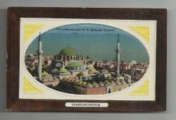 NO 13,ÇERÇEVELİ OVAL İSTANBUL BEYAZID CAMİİ KARTI...