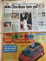 SABAH GAZETESİ DOĞUM GÜNÜ HEDİYESİ - 21 ARALIK 1998 - TAM TAKIM 38 SAYFADIR -Hasan Alioğlu-Toshack-Susic-Engin-Tanju Çolak-Ertuğrul Sağlam-Rasim Kara-Alpay-Ayhan-Can Bartu-Moldovan-Burak-Balici-Tayfun-Abdullah Kığılı-Oğün Altıparmak-Moşe-Hasan Şaş-Cem-Hagi-Hasan-Kubilay-Arapovic-Suat-Coskun Özarı-Filipescu-Popescu-Umit-Kamil Mehmet Özgül-Yılmaz-Bill Clinton-Andrew Mango-Salih Memecan  Futbolda 40 günlük tatil başladı-Apo’nun yanlışı-Toshack Cim-Bom ve Fener’i yine bombaladı-Boğa 1 puana razı-Susic: Çok şanslıydık-Körfezi zafere iki Ahmet’i taşıdı: 2-1-A.Gücü-Sakarya: 1-0-Altay-Karabükspor: 1-0-Beşiktaş’ın tahtı kayıp-Yönetim stattan çıkamadı-Fener’e bravo-Buzkıran Kanarya-Fenerbahçe’yi taşladılar-Aslan yıka yıka geliyor-Üç Rumen de Ankara’da yok-Galatasaray 45 gole ulaştı-Ramazan bereketi-‘28 Şubat bitmedi’-Derin devlet-Hapisten kurtaran fotoğraf-Bilanço Irak’ta 97 hedef imha-Clinton olayı neden büyüdü  Bizimcity-Salih Memecan-ramazan bereketi-hırsız hizmetçiler-Çocuk yetiştirmek sanat
