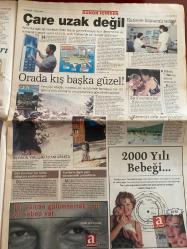 SABAH GAZETESİ DOĞUM GÜNÜ HEDİYESİ - 4 OCAK 1999 - TAM TAKIM 30 SAYFADIR -Baykal-Recai Kutan-Hakan-Sadri Şener-Kıskanç Serpil-Güzel Abla Mine-Nawaz Şerif-Clinton-Coşkun Kırca-Yavuz Donat-Selahattin Duman-Yavuz Görel-Baliç-Jesus Gil-Miguel Angel-Hakan-Annnesi Nermin Hanım-Suat-Popescu-Suker-Terim-Süleyman Seba-Toshack-Seylan Yıldız-Namik Öztoprak-Haluk Balıkel-Güngör Mengi-Salih Memecan  Fazilet’siz formüle doğru-Pistte pis kokular-Loto’nun 6 adaleti-Kıskançlık krizi pahalıya patladı-Apo sonunda ‘in’ buldu-Kanarya’yı İbo uçurdu-Ülker Harlem gibi-Turabi’den altın üçlük-Erzurum’dan siftah-Adana’nın kozu evi-Baliç’e şok teklif-Ve Hakan veda etti-‘Milyonların sevgilisi Löw’-Popescu gönderilecek Suker kiralık alınacak-Beşiktaş tesis kralı-Top Adli Tıp’ta-Tatilci hırsızlar-Korku intiharı-Zinada yakaladı boşadı-Çare uzak değil-Orada kış başka güzel-2000 Yılı Bebeği  Bizimcity-Salih Memecan