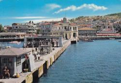 İstanbul ve Güzellikleri Büyükada İskele Kartpostal - 5