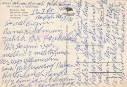 İstanbul ve Güzellikleri Büyükada İskele Kartpostal - 5