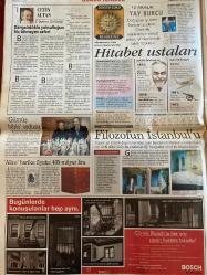 SABAH GAZETESİ DOĞUM GÜNÜ HEDİYESİ - 12 ARALIK 1998 - TAM TAKIM 38 SAYFADIR -Demirel-Yavuz Donat-Selahattin Duman-Erdoğan-Löw-Baliç-Oğuz-Adnan Aybaba-Daniel Amokachi-Şifo Mehmet-Toshack-Alpay-Oktay-Filipescu-Terim-Hakan Şükür-Hasan Şaş-Arif-Suren-Yılmaz-Seyit Ceme-Hüsnü Cil-Ünal-Ajda Pekkan-Sezen Aksu-Mehmet Altan-Serdar Ortaç-Tarkan  28 Şubat’ı unutma-30 saat formülü pazarlığa açıldı-Karadenizliler imaj yeniliyor-Trafik terörü yine kazandı-İki büyük adım-Verilmiş sadakamız varmış-Löw saldırıyor-O bir imparator!-Filipescu’ya Barca 3 trilyon lira verdi-Cim-Bom’da operasyon-Yılmaz rotayı çizdi-Ülker’den ince hesap-Devlet sanatçıları Köşk’te-İşsizlik ve ilericilik-Tarkan’ın kurnazlığı askerlere sökmedi  Karikatür-Bizimcity-Salih Memecan-Selahattin Duman-Sevinç Uygül-Clinton-George Burns  İki dev adım-Deniz dalgalar ve hayaller fuarı-Baba’nın da kafası karıştı  Karikatür-Yok