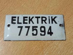 ESKİ EMAYE ELEKTRİK SAYAÇ NUMARASI (77594)...