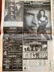 SABAH GAZETESİ DOĞUM GÜNÜ HEDİYESİ - 30 MAYIS  1999 -TAM TAKIM 42 SAYFADIR -Hafız Esat-Mübarek-Rauf Tamer-Seda Kaya Güler-Madeleine Giraud-Can Bartu-Hüsnü Cil-Rıdvan-Yıldırım-Terim-Kadir Akbulut-Schaefer-Van Eck-Del Solar-İbrahim Kutluay-Sean Connery-Catherine Zeta Jones-Nicolas Cage-Albert Einstein  Müthiş sırlar-Apo’yu Şam’dan çıkartan zirve-Bir kadın çığlığı-Mutsuz güzel-Hoşgeldin Fener-Yönetim 17 oyuncuyu satış listesine koydu-Löw bugün kovuluyor-Rıdvan kanunları-İsteyene kapı açık-Kalli’ye veto-İsyan Del Solar UEFA’da-İbo’dan Efes’e çengel-Göz Göz’e çirkin oyun-8MM-Kurda Tuzak-Propaganda  Karikatür-Can Ataklı-Ahmet Vardar-Nizamettin Veziroğlu-Abdullah Turhan  Kadının fendi-Hani ağzımızla kuş tutsak-Pilot kabininin kapısı kapanınca-Acaba 81 kuşağından haberiniz var mıydı?  Burakbey-Abdullah Turhan-Mimi ile Muti-Patrick Mc Donnell-Bizim Aile-Mort Walker-Dick Browne-Marvin-Tom Armstrong