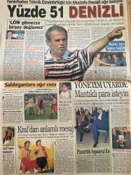 SABAH GAZETESİ DOĞUM GÜNÜ HEDİYESİ - 26 MAYIS 1999 -TAM TAKIM 30 SAYFADIR -Songül-Sibel Can-Selahattin Duman-Rauf Tamer-Şenay Aran-Bozkurt Aran-İrem Aran-Tarkan-Adnan Polat-Fatih Terim-Hakan Şükür-Coşkun Özarı-Mustafa Denizli-Can Bartu-Ali Yıldırım-Löw-Baliç-Şenol Güneş-Milne-Yılmaz-Ali Şen  Liste Cuma’ya tamam-Dev kulak-Songül soldu-Atmacalar efsane oldu-Sibel Can’dan şarkılı cevap-Dışişleri’nde yas-Kararları ben veririm-Yüzde 51 Denizli-Ve Güneş Trabzon’da  Karikatür-Bizimcity-Salih Memecan-Zirinkiler-Salih Memecan-Muid-Amokachi-Sellami-Del Solar-Ohen-Oktay-Hikmet-Güner Ümit-Tayfun Devecioğlu-Zeynep Göğüş-Kenan Doğulu-Hayko-Rober Hatemo-Yıldız Tilbe-Semiha Yankı-Semih Koç-Fatih Ürek-Aydın  Kurtuluş formülü-Amerika çık aradan-Sistem nasıl işliyor?-Avrupa’yı anlamak