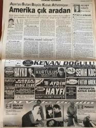 SABAH GAZETESİ DOĞUM GÜNÜ HEDİYESİ - 26 MAYIS 1999 -TAM TAKIM 30 SAYFADIR -Songül-Sibel Can-Selahattin Duman-Rauf Tamer-Şenay Aran-Bozkurt Aran-İrem Aran-Tarkan-Adnan Polat-Fatih Terim-Hakan Şükür-Coşkun Özarı-Mustafa Denizli-Can Bartu-Ali Yıldırım-Löw-Baliç-Şenol Güneş-Milne-Yılmaz-Ali Şen  Liste Cuma’ya tamam-Dev kulak-Songül soldu-Atmacalar efsane oldu-Sibel Can’dan şarkılı cevap-Dışişleri’nde yas-Kararları ben veririm-Yüzde 51 Denizli-Ve Güneş Trabzon’da  Karikatür-Bizimcity-Salih Memecan-Zirinkiler-Salih Memecan-Muid-Amokachi-Sellami-Del Solar-Ohen-Oktay-Hikmet-Güner Ümit-Tayfun Devecioğlu-Zeynep Göğüş-Kenan Doğulu-Hayko-Rober Hatemo-Yıldız Tilbe-Semiha Yankı-Semih Koç-Fatih Ürek-Aydın  Kurtuluş formülü-Amerika çık aradan-Sistem nasıl işliyor?-Avrupa’yı anlamak
