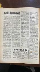 VARLIK SANAT VE FİKİR DERGİSİ - SAYI : 598 - 15 MAYIS 1963 - YAŞAR NABİ - FAZIL HÜSNÜ DAĞLARCA - CEYHUN ATUF KANSU - BAKİ SUHA EDİBOĞLU - ORHAN HANÇERLİOĞLU - HALİM YAĞCIOĞLU - HASAN ŞİMŞEK - SAMİ N. ÖZERDİM - YAHYA BENEKAY - OĞUZ KAZIM ATOK - RIZA APAK - ÜMİT YAŞAR - SABAHATTİN KUDRET AKSAL - MUAZZEZ MENEMENCİOĞLU - MUZAFFER UYGUNER - CAVİDAN TÜMERKAN - SABİH ŞENDİL - ZEKİ KURUCA - HALUK F. ERGİNSOY - GÜNER DEMİRAY - OSMAN TÜRKAY - OKTAY TUNCER - AYSAL AYTAÇ - ADNAN ÖZYALÇINER - DOĞAN HIZLAN - TAHSİN SARAÇ - İHSAN AKAY - SÜREYYA ERYAŞAR - UĞUR ÖZAY - ROBERT KANTERS - MESUT TARCAN - GÜNGÖR TEKÇE - MEHMET ADEM SOLAK - MUHARREM VAKAR - HİKMET DIZDAROĞLU - FARUK AKÇA - ANDRÉ MAUROIS - TAHSİN YÜCEL - WOLFGANG BORCHERT - TARIK DURSUN K. - ABDÜLHAK ŞİNASİ HİSAR - ERSKINE CALDWELL - O. HANÇERLİOĞLU - TRUMAN CAPOTE - JAMES T. FARRELL - ALBRECHT GOES - SIGRID UNDSET - JULIEN GREEN - FRANCIS CARCO - RING LARDNER - JOSEPH KESSEL - JULES ROMAINS - HERMAN MELVILLE - TARIK DURSUN K. - BEN - 22 SAYFA
