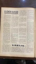 VARLIK SANAT VE FİKİR DERGİSİ - SAYI : 658 - 15 KASIM 1958 -  YAŞAR NABİ - FAZIL HÜSNÜ DAĞLARCA - ORHAN HANÇERLİOĞLU - CEYHUN ATUF KANSU - NECATİ CUMALI - ATTİLA İLHAN - OKTAY AKBAL - CEVDET ATMACA - MIHAIL SHOLOKHOV - MESUT TARCAN - METİN AND - ETEM ÜTÜK - SÜREYYA ERYAZAR - JAMES BALDWIN - NAHİT ULVİ AKGÜN - SABİH ŞENDİL - OĞUZ KAZIM ATOK - HÜSEYİN ÜLKÜ - KASIM AVCI - MUZAFFER UYGUNER - FARUK AKÇA - NECATİ ÖZSU - ALBERTO MORAVIA - TANJU ÜNER - H. VASFİ UÇKAN- ANDRÉ GIDE - NECİP ALSAN - ŞAHAP SITKI - ERSKINE CALDWELL - MAHMUT MAKAL - JOHN STEINBECK - JACK LONDON - SOMERSET MAUGHAM - STEFAN ZWEIG - PANAIT ISTRATI - KLÉBER HAEDENS - GEORGES BERNANOS - GEORGES DUHAMEL - H. DE MONTHERLANT - JEAN GIONO - F. E. SILLANPÄÄ - ROLAND DORGÈLES - HENRI TROYAT - H. W. KATZ - CHARLES MORGAN - ANDRÉ MALRAUX - FRANÇOIS MAANDRÉ MALRAUX - FRANÇOIS MAURIAC - FİKRET ARIT - YILDIRIM KESKİN - İLHAN TARUS - GUY DE MAUPASSANT - YAŞAR NABİ - DOSTOYEVSKİ - M. SUNULLAH ARISOY - JAMES HILTON - IVAN TUR - 22 SAYFA