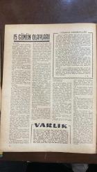 VARLIK SANAT VE FİKİR DERGİSİ - SAYI : 660 - 15 ARALIK 1965 - YAŞAR NABİ - İHSAN AKAY - M. ALAEDDIN ASNA - OKTAY AKBAL - BEDRETTİN ÇÖMERT - ORHAN HANÇERLİOĞLU - NURTEN ÇELEBİOĞLU - ERHAN BENER - CAHİT TANYOL - ADNAN BİNYAZAR - ETEM ÜTÜK - MARTIN ESSLIN - SENNUR SEZER - MESUT TARCAN - HİKMET DIZDAROĞLU - CEMAL NALÇACI - OSMAN TÜRKAY - BEHZAT AY - İBRAHİM ERSARAÇ - JOSEF MÜHLBERGER - MUHTAR KÖRÜKÇÜ - RÜSTEM BİLEN - ERTUĞRUL KARAKOÇ - CEYHUN ATUF KANSU - YILDIRIM KESKİN - MEHMET SEYDA - BİLGESU DURU - MUSTAFA SARKILAR - SEAD FETAHAGIĆ - SÜLEYMAN VELİOĞLU - CEYHUN ATUF KANSU - PUŞKİN - STENDHAL - MAHMUT MAKAL - LEV TOLSTOY - BEHÇET NECATİGİL - WILLIAM SAROYAN - ALAIN - GEORGES BERNANOS - GEORGES DUHAMEL - H. DE MONTHERLANT - JEAN GIONO - F. E. SILLANPÄÄ - ROLAND DORGÈLES - HENRI TROYAT - H. W. KATZ - CHARLES MORGAN - ANDRÉ MALRAUX - FRANÇOIS MAURIAC - PANAIT ISTRATI - FİKRET ARIT - YILDIRIM KESKİN - İLHAN TARUS - ANDRÉ GIDE - NECİP ALSAN - ŞAHAP SITKI - ERSKINE CALDWELL - JOHN S - 22 SAYFA