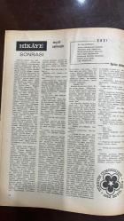 VARLIK SANAT VE FİKİR DERGİSİ -EKİM 1973 – SAYI 793 - DENİZ SÜMER - CEYHUN ATUF KANSU - NURULLAH BERK - ADNAN BİNYAZAR - FAZIL HÜSNÜ DAĞLARCA - SABAHATTİN KUDRET AKSAL - NAHİT ULVİ AKGÜN - BEHÇET NECATİGİL - SABAHATTİN ZİYA ÖYÜBOĞLU - FAİK BAYSAL - CENGİZ DAĞCI - ALAEDDİN ASNA - NACİ GİRGİNSOY - HASAN ŞİMŞEK - NECATİ TOSUN - KAYA ÖZSEZEN - ZEKİ ÖMER DEFNE - TALİP APAYDIN - A. VENTURA - ZEYYAT SELİMOĞLU - FERİHA AKTAN - YILDIZ İNCE - MESUT TARCAN - EMİN ÖZDEMİR - RADOVAN PAVLOVSKİ - D. V. SEGREJ - H. ADLER - R. L. VERGAS - CONRAD AIKEN - HAİM NAHMAN BİALİK - DYAGATA - ANTON ÇEHOV - KATHERINE MANSFIELD - NURİ BİLGİNER - 26 SAYFA