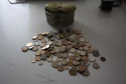 130   ADET YABANCI VE TÜRK  MADENİ PARA LOTU    (ANTİK KOLİ 22