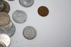 130   ADET YABANCI VE TÜRK  MADENİ PARA LOTU    (ANTİK KOLİ 22