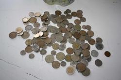 130   ADET YABANCI VE TÜRK  MADENİ PARA LOTU    (ANTİK KOLİ 22