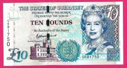 Guernsey 10 Pounds ND 2023 NEW P 57 UNC (TK 18 585) ÇİL