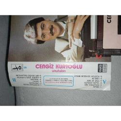 Kaset Cengiz Kurtoğlu Unutulan albümü. Orijinal 1986 Raks dönem Kağıt Baskı. koleksiyonluk