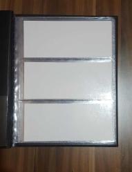 3 gözlü kağıt para albüm yirmi sayfa 120 adet para alır mavi renk