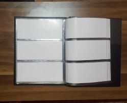 3 gözlü kağıt para albüm yirmi sayfa 120 adet para alır yeşil  renk