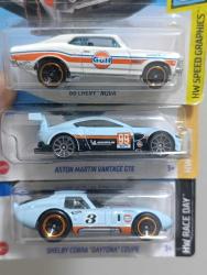 Hot wheels gulf mini model metal araba set. Aston Martin vb. Koleksiyon dekor tasarım hediye nostalji hobi minyatür diorama reklam promosyon
