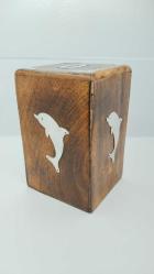AHŞAP KUMBARA TAMAMEN EL İŞÇİLİĞİDİR,1990 LAR ANAHTARLI ÇOK ENDER MONEY BANK 467