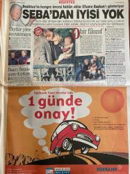 SABAH GAZETESİ DOĞUM GÜNÜ HEDİYESİ - 2 ARALIK 1999 - TAM TAKIM 36 SAYFADIR -Bülent Ecevit-Adnan Hoca-Sakıp Ağa-Ebru Gündeş-Selahattin Duman-İsmail Köse-Süleyman Seba-Tayfur Daum-Marcus Münch-Barbara Ali Şen-Zeman K.Hakan Ümit Terim Kemalettin Şükür Savicevic Anic Selim Latif Aksoy Birinci Sanders Mirsad Oktay Ekrem Akurgal Semih Yetimoğlu Osman Hamdi Bey Fatih-Hakan Gülben Ergen Onay Çakır  Enerji Bakanı: Durum vahim-Çamaşırı gece yıkayın-Kadınları neden imam yapıyor-Çok basit geliyor ama dünyanın her yerinde bu yöntem uygulanıyor-İnsanlık dersi-Gökhan mutlu öldü-Gökhan’a veda-Paris’te Osmanlı hazinesi-MHP’den sürpriz-Bizim için önce devletin menfaati önemli-Ecevit’in moral ziyareti-Bizimcity-Çevik-Daha çevik-Sakıp Ağa’ya Amerikalı damat geldi-Onay çıktı-Ebru Gündeş yoğun bakımda-Bizi müzik yolu ile yıkamazlar-Yeni fırsat Dinler Tarihi Ansiklopedisi-Seba’dan iyisi yok-Tayfur yine savunmaya-Daum: Sizinle gurur duydum-O bir filozof-Sergen’e son darbe-Milli prim-Zeman patladı-K.Hakan nokt