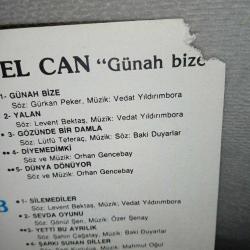 Kaset Sibel Can günah bize albümü. Orijinal. 1988 dönem Kağıt Baskı.