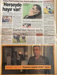 SABAH GAZETESİ DOĞUM GÜNÜ HEDİYESİ - 21 MART 1999 - TAM TAKIM 44 SAYFADIR -Hakan Şükür-Murat Yakin-Metin-Bolic-Moshoeu-Hüsnü Çil-Can Bartu-Fatih Terim-Ali Uluoy-Oktay-Coşkun-Dobrowski-Mirkovic-Erman Toroğlu-Feyyaz Uçar-Metin Tekin-Levent Kırca-Oya Başar-Yılmaz Güney-Tarık Akan-Halit Akçatepe-Şerif Gören-Zülfü Livaneli-Mel Gibson-Julia Roberts-Susan Sarandon-Ed Harris-Jude Law-Jennifer Tilly-Gretchen Mol-Martha Plimpton-Brenda Blethyn-Kemal Sunal-Metin Akpınar-Melek Şahinkaya-Rafet El Roman-Sezen Aksu  Trabzon 4 köşe-Fener’in intiharı-Böyle ruhsuzluk olmaz-Her şeyde hayır var-Kartal’dan beyaz sayfa-Yol-Gününü göreceksin-Omuz Omuza-Yan Odadan Melodiler-Propaganda-Üç Baba Hasan-Keşanlı Ali Destanı-Peter Pan-tayfun devecioğlu-Necmettin Erbakan-canavar kız-Zafer Timur-İtalyanlar kafayı yedi-Zülfü Livaneli-zor isimli favori-Çetin Altan-seks olmadan nereye kadar-Seda kaya Güler-Yılmaz Karakoyunlu-muhasebeci arıyorum-Sükrü kızılot-Necati doğru-tornavida Sanayi kuruldu-Asaf Savaş akat-beklenti