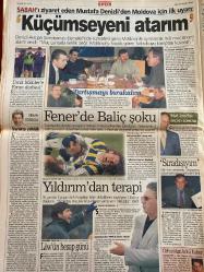 SABAH GAZETESİ DOĞUM GÜNÜ HEDİYESİ - 23 MART 1999 - TAM TAKIM 34 SAYFADIR -Erbakan-Bülent Ecevit-Kutan-Çetin-Yavuz Donat-Refik Durbaş-Feldkamp-Sifo-Del Solar-Campbell-Milne-Erman Toroğlu-Baliç-Yıldırım-Löw-Ruhat Mengi-Ahmet Vardar-Abdullah Turhan-Nazımettin Veziroğlu-Patrick Mc Donnell-Mort Walker-Dick Browne-Tom Armstrong-Sergen-Sedat Peker-Hakan Ural-Azer Bülbül-Gülben Ergen-Yasemin Koşal-Güngör Mengi  Fazilet’i de yaktı-Kanlı kanal susturuldu-Saat 09.30 ölüm vakti-Bu yarışı kazanacağız-Kartal’ın dirilişi-Milne’in ince hesabı-Küçümseyeni atarım-Fener’de Baliç şoku-Yıldırım’dan terapi-Erbakan’la görüşmemiş-Sergen DGM’de-Boyut’lu vurgun-Hakan Ural’a 4 ay hapis-Azer Bülbül askere gitti-Gülben Ergen’in Porsche davası-Yasemin Koşal’a tarihi dava-İlaç sahtekârı-dr.Babuna-Bebelere özel kaset-Oscar bol sürprizli olsun-James coburn-Judi Dench-Gwyneth Paltrow-Roberto Benigni-Zülfü Livaneli-Çocuklar dayak mağduru-Murat Birsel-Refik Durbaş-Sabancı Carrefoursa’nın temeli-Burhan Özfatura