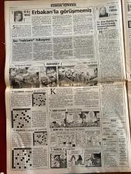 SABAH GAZETESİ DOĞUM GÜNÜ HEDİYESİ - 23 MART 1999 - TAM TAKIM 34 SAYFADIR -Erbakan-Bülent Ecevit-Kutan-Çetin-Yavuz Donat-Refik Durbaş-Feldkamp-Sifo-Del Solar-Campbell-Milne-Erman Toroğlu-Baliç-Yıldırım-Löw-Ruhat Mengi-Ahmet Vardar-Abdullah Turhan-Nazımettin Veziroğlu-Patrick Mc Donnell-Mort Walker-Dick Browne-Tom Armstrong-Sergen-Sedat Peker-Hakan Ural-Azer Bülbül-Gülben Ergen-Yasemin Koşal-Güngör Mengi  Fazilet’i de yaktı-Kanlı kanal susturuldu-Saat 09.30 ölüm vakti-Bu yarışı kazanacağız-Kartal’ın dirilişi-Milne’in ince hesabı-Küçümseyeni atarım-Fener’de Baliç şoku-Yıldırım’dan terapi-Erbakan’la görüşmemiş-Sergen DGM’de-Boyut’lu vurgun-Hakan Ural’a 4 ay hapis-Azer Bülbül askere gitti-Gülben Ergen’in Porsche davası-Yasemin Koşal’a tarihi dava-İlaç sahtekârı-dr.Babuna-Bebelere özel kaset-Oscar bol sürprizli olsun-James coburn-Judi Dench-Gwyneth Paltrow-Roberto Benigni-Zülfü Livaneli-Çocuklar dayak mağduru-Murat Birsel-Refik Durbaş-Sabancı Carrefoursa’nın temeli-Burhan Özfatura