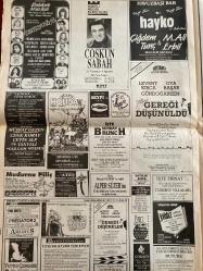 SABAH GAZETESİ DOĞUM GÜNÜ HEDİYESİ - 28 TEMMUZ 1991 - TAM TAKIM 24 SAYFADIR -Ali Topuz-İsmet İnönü-İsmail Cem-Bülent Ecevit-Elizabeth Taylor-Ayşun-Baykal-Güneri Cıvaoğlu-Hayko-Çiğdem-M. Ali Tunç-Erbil-Levent Kırca-Oya Başar-Gündoğarken-Müjdat Gezen-Asuman Arsan-Haldun Dormen-Ervin Akçay-Lütfü Duru-Duygu Asena-Budhi İnce-Tanju-Nükhet Duru-Sezen Aksu-Avni Erboy-Hüsnü Cil-Tomic-Mustafa Abadan-Yavuz Gruel-Braems Urban-Mali Yılmaz-Schumacher-Ümit-Oğuz-Kenan Evren  SHP’de hangi ikili-Baykal ve İsmail Cem-İnönü Topuz-Kurultayda kavga çıktı-Elizabeth Taylor yine evleniyor-Soğukluk had safhada-Filistinliler Araplara kızgın-Kocasını kurtarmak için namusunu ortaya koydu-2 bin lira için öz annesini delik deşik etti-Başlık parasından vazgeçti-Tüpsüz dalış ölüm getirdi-Dayaktan kaçarken otonun altında kaldı-İyilik yaptık belaya çattık-Karısını sokakta dövdü-Sulukule Müzikali-Rumeli Hisarı Konserleri-Coskun Sabah-Havuzbaşı Bar-Gereği Düşünüldü-Sapıklar ülkesi Amerika-Yeşilköy’de sıkıntı-Vejetaryen ti