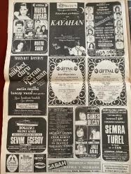 SABAH GAZETESİ DOĞUM GÜNÜ HEDİYESİ - 27 TEMMUZ 1991 - TAM TAKIM 24 SAYFADIR -İsmet İnönü-Güneri Cıvaoğlu-Baykal-Süleyman Simavi-Haldun Simavi-Hıncal Uluç-Turgay Seren-Ünal-Kosecki-Tugay-Mustafa Denizli-Gordon Milne-Bako-Fatih Terim-Tuncay-Gordon Milne-Cüneyt-Kayahan-Hülya Avşar-Osman Yördem-Hülya Süer-Vedat Çetinkaya-Nilgun Onatkut-Nükhet Duru-Perran Kutman-Metin Özkül-Tuncay Vural-Sevim Egesoy-Cenk Koray-Müjdat Gezen-Çetin Alp-Tanyeli-Gülgün Hosse-Güneş Olcay-Tuğba Faglar-Gönül Özcan-Jale Aral-Semra Türel-Cem-Asuman Uğur-Sezen Aksu-Uğur Yücel-Serpil Benay-Melda Işıklar-Dilek Aksu-Vacit Karataş-Gürcan Erdaş-Semra Su-Kerim Bayraktar-Özdemir Erdoğan-Yonca-Neco-Leman Sam-Hayko-Çiğdem-M. Ali Tunç-Erbil  SHP’nin kader kurultayı-Halk ve Kurultay-Özal’a göre-Baykal adaylığını açıkladı-Birleşme için herşey yapılacak-Süleyman Simavi ölümden döndü-ANAP yari destek-İnönü SABAH’a konuştu-Kamuoyu başkanlık yarışından sıkıldı-Birinci Köprü bakıma alınıyor-Asfalt çilesi köprüye dayandı-Özal gözünden