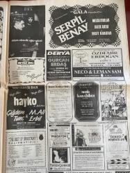 SABAH GAZETESİ DOĞUM GÜNÜ HEDİYESİ - 27 TEMMUZ 1991 - TAM TAKIM 24 SAYFADIR -İsmet İnönü-Güneri Cıvaoğlu-Baykal-Süleyman Simavi-Haldun Simavi-Hıncal Uluç-Turgay Seren-Ünal-Kosecki-Tugay-Mustafa Denizli-Gordon Milne-Bako-Fatih Terim-Tuncay-Gordon Milne-Cüneyt-Kayahan-Hülya Avşar-Osman Yördem-Hülya Süer-Vedat Çetinkaya-Nilgun Onatkut-Nükhet Duru-Perran Kutman-Metin Özkül-Tuncay Vural-Sevim Egesoy-Cenk Koray-Müjdat Gezen-Çetin Alp-Tanyeli-Gülgün Hosse-Güneş Olcay-Tuğba Faglar-Gönül Özcan-Jale Aral-Semra Türel-Cem-Asuman Uğur-Sezen Aksu-Uğur Yücel-Serpil Benay-Melda Işıklar-Dilek Aksu-Vacit Karataş-Gürcan Erdaş-Semra Su-Kerim Bayraktar-Özdemir Erdoğan-Yonca-Neco-Leman Sam-Hayko-Çiğdem-M. Ali Tunç-Erbil  SHP’nin kader kurultayı-Halk ve Kurultay-Özal’a göre-Baykal adaylığını açıkladı-Birleşme için herşey yapılacak-Süleyman Simavi ölümden döndü-ANAP yari destek-İnönü SABAH’a konuştu-Kamuoyu başkanlık yarışından sıkıldı-Birinci Köprü bakıma alınıyor-Asfalt çilesi köprüye dayandı-Özal gözünden