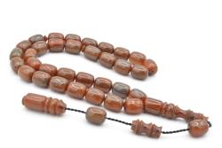 Sistemli Kapsül Kesim Kanayan Bağa Mavi Kahverengi Katalin Tesbih