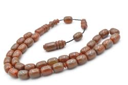 Sistemli Kapsül Kesim Kanayan Bağa Mavi Kahverengi Katalin Tesbih