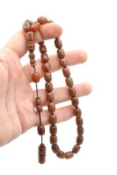 Sistemli Kapsül Kesim Kanayan Bağa Mavi Kahverengi Katalin Tesbih