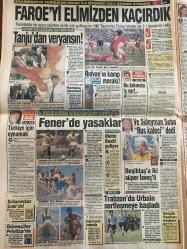 SABAH GAZETESİ DOĞUM GÜNÜ HEDİYESİ - 16 TEMMUZ 1991 - TAM TAKIM 26 SAYFADIR -Mesut Yılmaz-Mevhibe Hanım-Güneri Cıvaoğlu-Adnan Menderes-Hıncal Uluç-Serdar Dinçbaylı-Hakan Sumerer-Genco Sabancı-Ajda-Akrep Nalan-Recep Şekerci-Can Tanrıyar-Süleyman Rodop-Metin Aşık-Sepp Piontek-Erman Toroğlu-Tanju-Rıdvan-Seba-Zafer Atamer-Cem Erman-Turgut Özal-Bülent Ecevit-Süleyman Demirel-Erdal İnönü-Didem Ünsal-Melek Tuncel-Mehmet Sarıgün-Bergen-Yaşar Kekava-Hülya Avşar-Ayşegül Aldinç-Osman Yördem-Hülya Süer-Kayahan-Nilgun Onatkut-Zerrin Özer-Müjdat Gezen-Cenk Koray-Çetin Alp-Tanyeli-Gülgün Hosses-Selami Şahin-Mehmet Vukasıç-İpek Pınar-Sibel Gökçe-Deniz Eren-Filiz Ersan-Funda Ersan-Filiz Özten-Çiğdem-M. Ali Tunç-Erbil  Enflasyonda dünya 14’üncüsüyüz-Madonna’nın çamaşırları kapışılıyor-Kıyamet taşı hızla geliyor-Yılmaz’a insan hakları uyarısı-Çılgın aşık nişanlısını zorla kaçırdı-İncirlik yine hareketlendi-Petrol’e yüzde 15 zam geldi-Kartal’da şenlik var-Galatasaray’da hoca kim-Denizli’den övgü-Antep’li