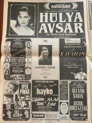 SABAH GAZETESİ DOĞUM GÜNÜ HEDİYESİ - 16 TEMMUZ 1991 - TAM TAKIM 26 SAYFADIR -Mesut Yılmaz-Mevhibe Hanım-Güneri Cıvaoğlu-Adnan Menderes-Hıncal Uluç-Serdar Dinçbaylı-Hakan Sumerer-Genco Sabancı-Ajda-Akrep Nalan-Recep Şekerci-Can Tanrıyar-Süleyman Rodop-Metin Aşık-Sepp Piontek-Erman Toroğlu-Tanju-Rıdvan-Seba-Zafer Atamer-Cem Erman-Turgut Özal-Bülent Ecevit-Süleyman Demirel-Erdal İnönü-Didem Ünsal-Melek Tuncel-Mehmet Sarıgün-Bergen-Yaşar Kekava-Hülya Avşar-Ayşegül Aldinç-Osman Yördem-Hülya Süer-Kayahan-Nilgun Onatkut-Zerrin Özer-Müjdat Gezen-Cenk Koray-Çetin Alp-Tanyeli-Gülgün Hosses-Selami Şahin-Mehmet Vukasıç-İpek Pınar-Sibel Gökçe-Deniz Eren-Filiz Ersan-Funda Ersan-Filiz Özten-Çiğdem-M. Ali Tunç-Erbil  Enflasyonda dünya 14’üncüsüyüz-Madonna’nın çamaşırları kapışılıyor-Kıyamet taşı hızla geliyor-Yılmaz’a insan hakları uyarısı-Çılgın aşık nişanlısını zorla kaçırdı-İncirlik yine hareketlendi-Petrol’e yüzde 15 zam geldi-Kartal’da şenlik var-Galatasaray’da hoca kim-Denizli’den övgü-Antep’li