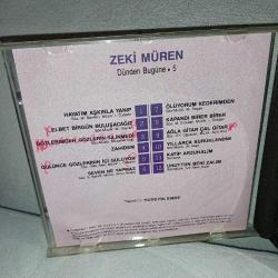 CD Zeki Müren dünden bugüne 5 albümü. Orijinal. 1990 pembe bandrollü dönem baskı albüm.