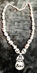 FİLDİŞİ OYMA  KOLYE UZUNLUK 50 CM