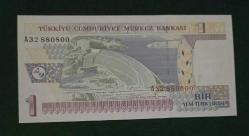 8 EMİSYON A 32 880800 SERİ 1 YENİ TÜRK LİRASI ÇİL
