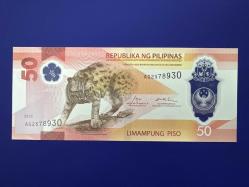 Filipinler 50 Piso 2025. Polimer. Çil