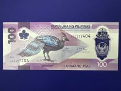 Filipinler 100 Piso 2024. Polimer. Çil