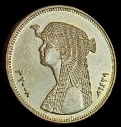 Mısır 2008 50 Piastre Çil Kleopatra portresi