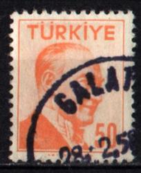 1955 ATATÜRK Sağa bakan Portre 50 Kuruş (tp0342)