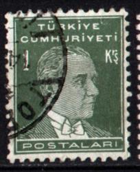 1950-1951 Beşinci ATATÜRK Serisi 1 Kuruş (tp0343)