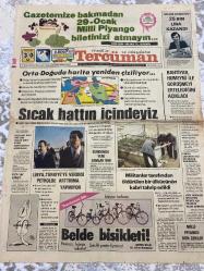 TERCÜMAN GAZETESİ - 30 OCAK 1979 - SADECE 2 SAYFADIR -Siyami Komşucu-Humeyni-Bahtiyar-Ecevit-Callud-Kenan Akın-Ahmet Kabaklı-Kemal Vehbi Gül-Rauf Tamer-Yaşar Süngör-Orta Doğuda harita yeniden çiziliyor-Sıcak hattın içindeyiz-Libya Türkiye’ye verdiği petrolde artırıma yapmıyor-Bahtiyar Humeyni ile görüşmeyi ertelediğini açıkladı-Militanlar tarafından öldürülen bir ülkücünün kabri tahrip edildi-Yeni tasarıları meclisten geçirmek için hileye getiriliyor-Demokrasi sorumlulukların yerine getirilmesi şartıyla mümkündür-Milli Piyango don çekildi-Belde bisikleti-Enkaz mı mücevher mi-Demokrasimizin yeniden ıslahı-Bay Kuş-Ekmeğimizle oynuyorlar denmemiş miydi-Karikatür: Kenan Akın