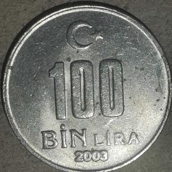 TÜRKİYE 2003   100  BİN LİRA